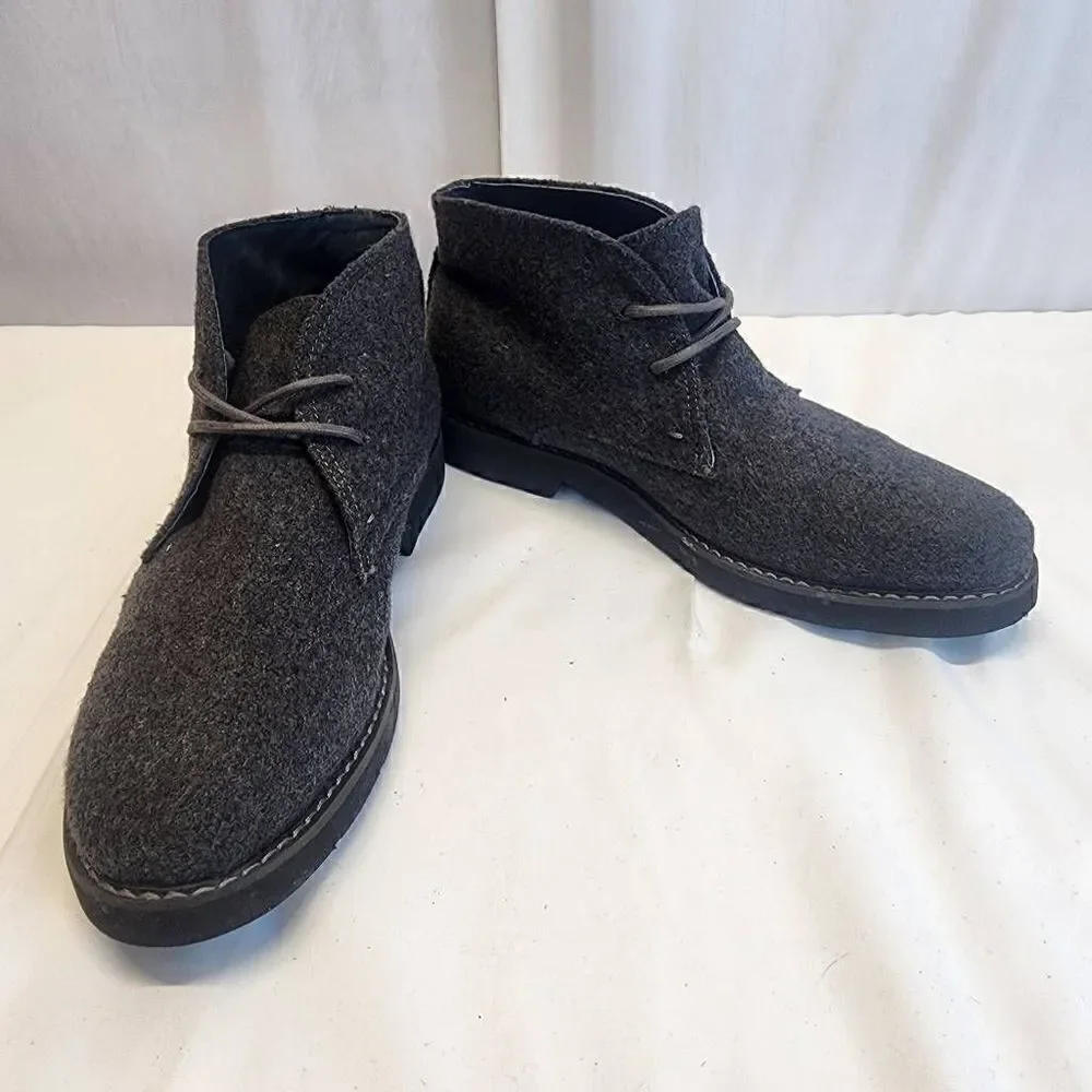 Express Men's Grey Wool Chukka Boots Size 7